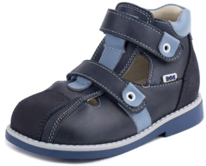Туфли (сандали закрытые) синие 071-712