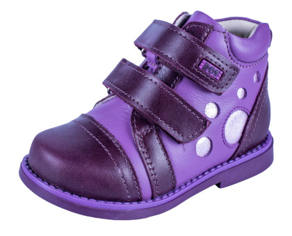 Ботинки на байке фиолетовые