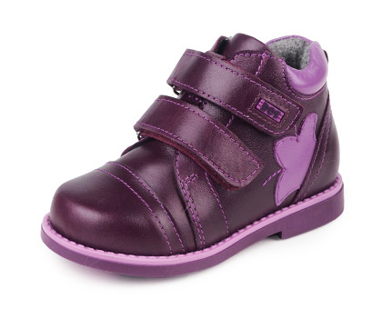 Ботинки на байке фиолетовые 404-82