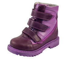 Ботинки на байке фиолетовые/фуксия